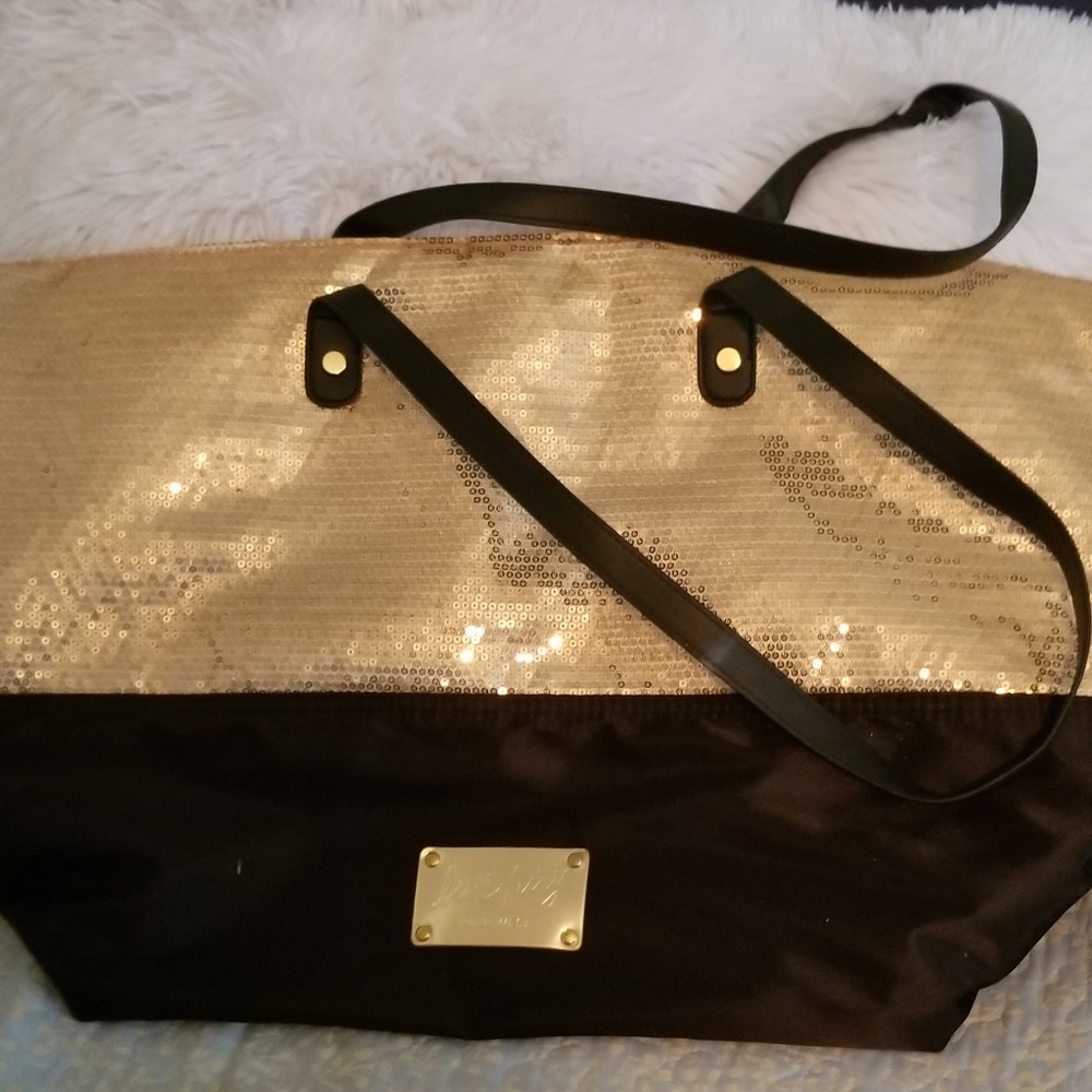 Gold and Black large purse
